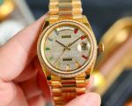 3A Factory ROLEX Day-date 904L Steel 2834 Movement 36*11MM Diamond Watch